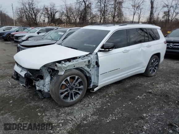 2022 Jeep Grand Cherokee Overland z VIN 1C4RJJDG7N8548443, wystawiony jako Copart lot #84239294 z przebiegiem 19 092 mil mil oraz Nie do naprawy • Non repairable. Historia ofert i sprzedaży dostępna na DreamBid. Obrazek 1.