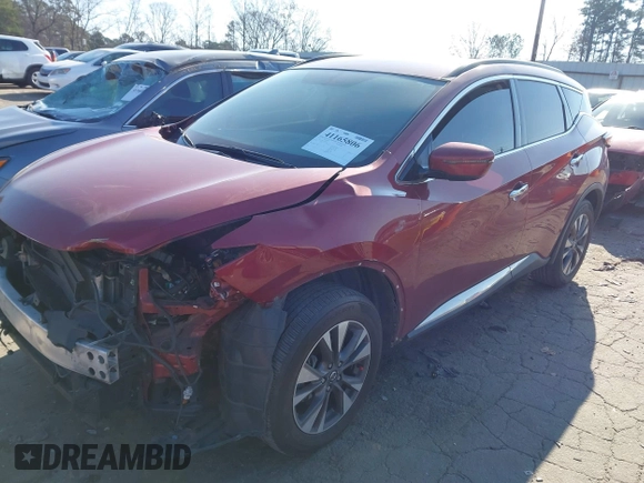 2018 Nissan Murano S z VIN 5N1AZ2MG7JN105065, wystawiony jako IAAI lot #41165806 z przebiegiem 120 871 mil mil oraz . Historia ofert i sprzedaży dostępna na DreamBid. Obrazek 18.