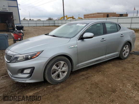 2015 Kia Optima Hybrid with VIN KNAGM4AD3F5088899, listed as a Copart auction lot 79787004 with Not Provided miles and Clean Title. Bid and sale history available at carsss.com. Image 1.