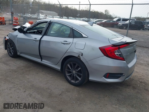 2020 Honda Civic Sedan EX with VIN 19XFC1F30LE213339, listed as a IAAI auction lot 41918192 with 89,363 mi miles. Bid and sale history available at carsss.com. Image 3.