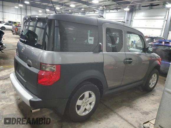 2005 Honda Element EX with VIN 5J6YH28685L029231, listed as a Copart auction lot 45673045 with 125,526 mi miles and Salvage Title. Bid and sale history available at DreamBid. Image 3.