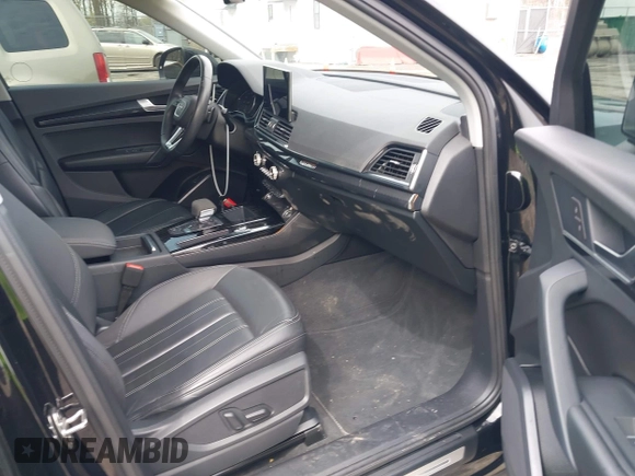 2022 Audi Q5 S line Premium with VIN WA1GAAFY4N2046211, listed as a IAAI auction lot 41934968 with 36,437 mi miles and . Bid and sale history available at DreamBid. Image 5.