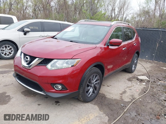 2016 Nissan Rogue SL with VIN 5N1AT2MV4GC765181, listed as a IAAI auction lot 41870560 with 91,249 mi miles and . Bid and sale history available at DreamBid. Image 2.