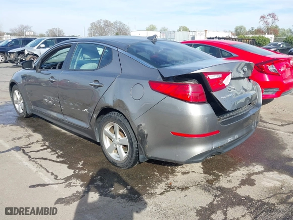 2015 Kia Optima LX with VIN 5XXGM4A78FG503983, listed as a IAAI auction lot 41843823 with 150,222 mi miles. Bid and sale history available at carsss.com. Image 3.