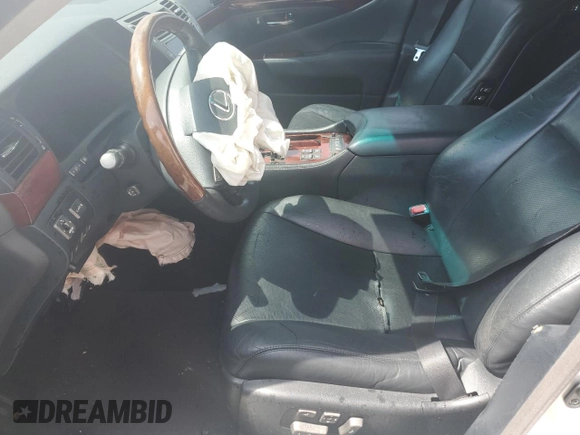 2007 Lexus LS 460 L with VIN JTHGL46F875020100, listed as a Copart auction lot 58948365 with Not provided miles and Salvage title. Bid and sale history available at DreamBid. Image 7.