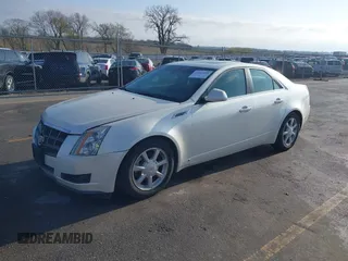 2008 Cadillac CTS RWD w/1SA with VIN 1G6DM577080114228, listed as a IAAI auction lot 42047450 with 0 mi miles. Bid and sale history available at carsss.com. Image 2.