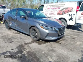 2021 Nissan Sentra SR with VIN 3N1AB8DV6NY204322, listed as a IAAI auction lot 41786812 with 37,766 mi miles. Bid and sale history available at carsss.com. Image 1.