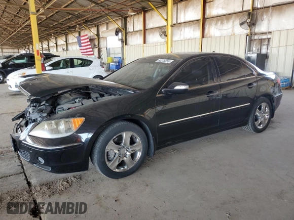 2005 Acura RL z VIN JH4KB16575C011187, wystawiony jako Copart lot #60276655 z przebiegiem 107 378 mil mil oraz Szkoda całkowita • Salvage title. Historia ofert i sprzedaży dostępna na DreamBid. Obrazek 1.