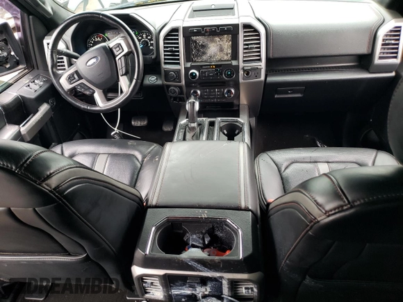 2018 Ford F-150 XL with VIN 1FTEW1E50JFE41365, listed as a Copart auction lot 55334975 with 25,270 mi miles and Salvage title. Bid and sale history available at DreamBid. Image 8.