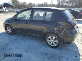 2007 Nissan Versa 1.8 S with VIN 3N1BC13E07L444184, listed as a Copart auction lot 46214485 with 125,316 mi miles and Salvage Title. Bid and sale history available at carsss.com. Image 2.
