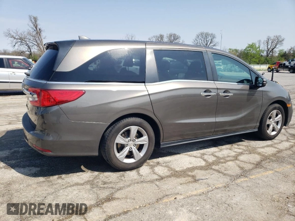 2018 Honda Odyssey EX-L with VIN 5FNRL6H76JB066266, listed as a Copart auction lot 52772545 with Not Provided miles and Non Repairable. Bid and sale history available at DreamBid. Image 3.