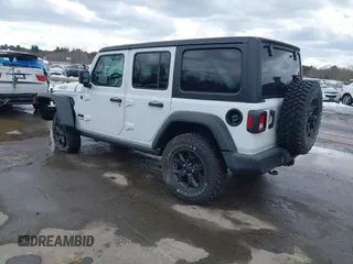 2022 Jeep Wrangler Unlimited Sport S with VIN 1C4HJXDG3NW155467, listed as a IAAI auction lot 41638650 with 22,698 mi miles and . Bid and sale history available at DreamBid. Image 3.