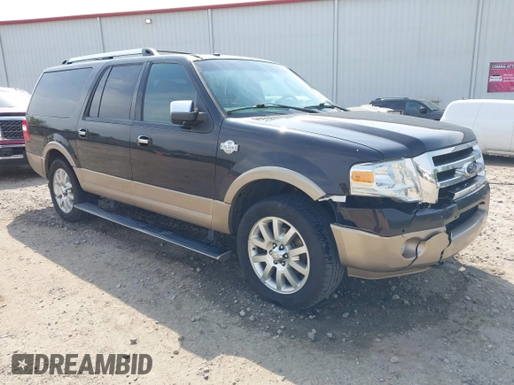 2013 Ford Expedition EL XLT with VIN 1FMJK1J51DEF56336, listed as a IAAI auction lot 42039692 with 182,073 mi miles. Bid and sale history available at carsss.com. Image 1.