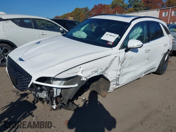 2022 Genesis GV70 Sport z VIN KMUMCDTC1NU035343, wystawiony jako IAAI lot #40788562 z przebiegiem Nie podano mil oraz . Historia ofert i sprzedaży dostępna na DreamBid. Obrazek 17.