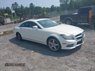 2012 Mercedes-Benz CLS 550 with VIN WDDLJ9BB6CA053206, listed as a IAAI auction lot 42368101 with 110,514 mi miles and . Bid and sale history available at DreamBid. Image 1.