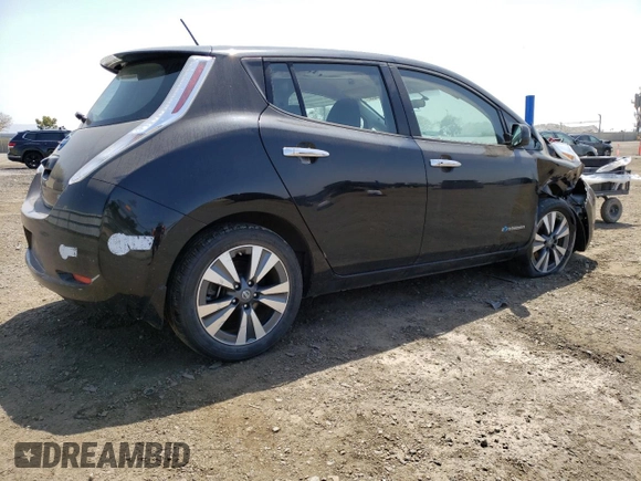 2017 Nissan LEAF SL with VIN 1N4BZ0CP2HC309170, listed as a Copart auction lot 49815053 with 35,422 mi miles. Bid and sale history available at carsss.com. Image 3.
