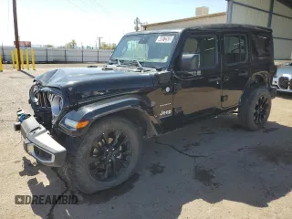 2024 Jeep Wrangler Sahara z VIN 1C4RJXP6XRW274744, wystawiony jako Copart lot #48572555 z przebiegiem 26 306 mil mil oraz Szkoda całkowita • Salvage title. Historia ofert i sprzedaży dostępna na DreamBid. Obrazek 1.