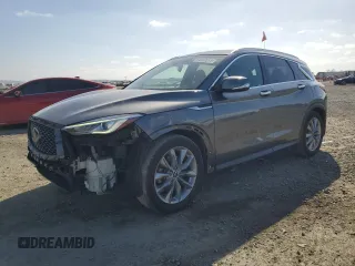 2019 Infiniti QX50 Luxe z VIN 3PCAJ5M14KF133530, wystawiony jako Copart lot #54228615 z przebiegiem 55 576 mil mil oraz Szkoda całkowita • Salvage title. Historia ofert i sprzedaży dostępna na DreamBid. Obrazek 1.