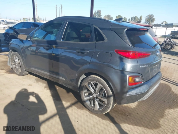 2021 Hyundai Kona Ultimate with VIN KM8K5CA58MU608994, listed as a IAAI auction lot 41334841 with 48,981 mi miles. Bid and sale history available at carsss.com. Image 3.
