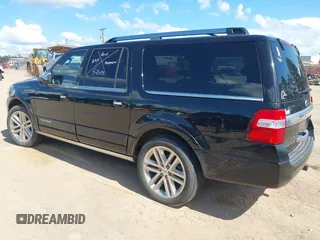 2017 Ford Expedition Max Platinum z VIN 1FMJK1MT4HEA54579, wystawiony jako IAAI lot #42565052 z przebiegiem Nie podano mil oraz . Historia ofert i sprzedaży dostępna na DreamBid. Obrazek 3.
