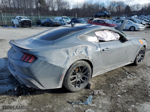 2024 Ford Mustang EcoBoost with VIN 1FA6P8TH6R5110367, listed as a Copart auction lot 41497465 with 0 mi miles and Salvage Title. Bid and sale history available at carsss.com. Image 3.
