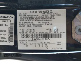 2018 Ford Fusion SE z VIN 3FA6P0H77JR180057, wystawiony jako IAAI lot #41729451 z przebiegiem 122 200 mil mil oraz . Historia ofert i sprzedaży dostępna na DreamBid. Obrazek 9.