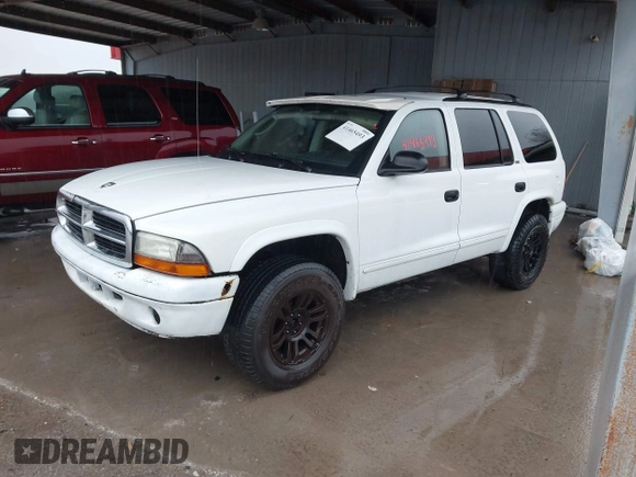2002 Dodge Durango SLT with VIN 1B4HS48N92F219105, listed as a IAAI auction lot 41465493 with 182,189 mi miles and . Bid and sale history available at DreamBid. Image 2.