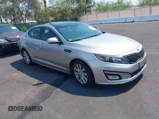 2015 Kia Optima EX with VIN 5XXGN4A75FG444341, listed as a IAAI auction lot 42738557 with 140,714 mi miles and . Bid and sale history available at DreamBid. Image 1.