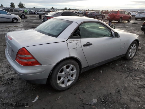 1998 Mercedes-Benz SLK-Class with VIN WDBKK47F4WF078516, listed as a Copart auction lot 85552384 with 99,600 mi miles and Clean Title. Bid and sale history available at carsss.com. Image 3.
