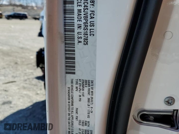 2024 Jeep Wagoneer Series II Carbide with VIN 1C4SJVBP6RS187825, listed as a Copart auction lot 50468435 with 7,751 mi miles and Salvage title. Bid and sale history available at DreamBid. Image 14.