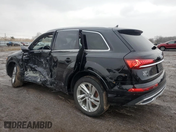 2020 Audi Q7 Premium Plus with VIN WA1LXAF77LD003374, listed as a Copart auction lot 44111945 with 84,242 mi miles and Salvage Title. Bid and sale history available at carsss.com. Image 2.