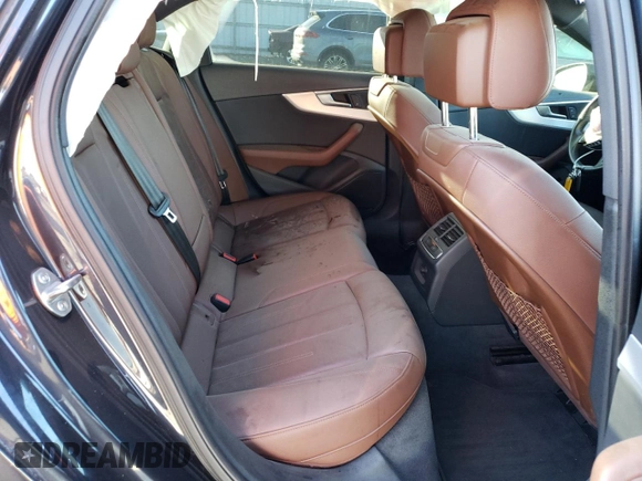 2017 Audi A4 Premium with VIN WAUGNAF45HN025925, listed as a Copart auction lot 68940432 with 53,094 mi miles. Bid and sale history available at carsss.com. Image 10.