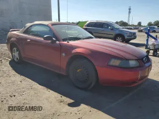 2004 Ford Mustang Deluxe with VIN 1FAFP44404F102515, listed as a Copart auction lot 75318024 with 65,383 mi miles and Salvage Title. Bid and sale history available at carsss.com. Image 4.