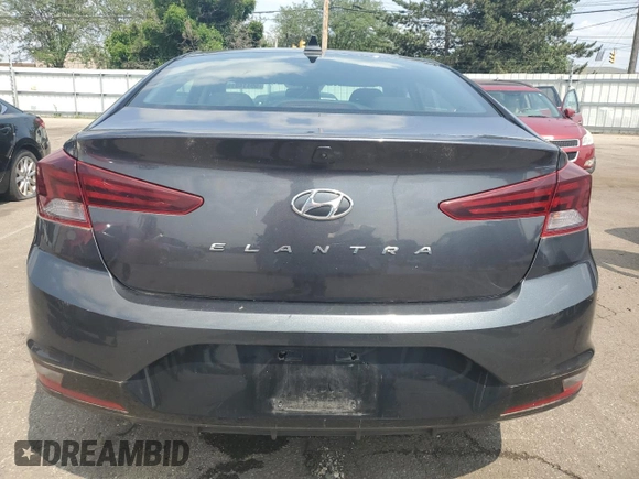 2020 Hyundai Elantra SEL with VIN 5NPD84LFXLH553165, listed as a Copart auction lot 59414815 with 85,960 mi miles and Salvage title. Bid and sale history available at DreamBid. Image 6.
