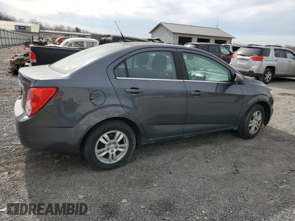 2013 Chevrolet Sonic LT with VIN 1G1JC5SB2D4146897, listed as a Copart auction lot 49854355 with Not Provided miles and Clean Title. Bid and sale history available at DreamBid. Image 3.