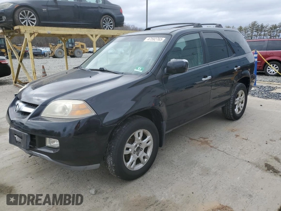 2006 Acura MDX Touring with VIN 2HNYD18656H545499, listed as a Copart auction lot 47592765 with 168,097 mi miles and Salvage Title. Bid and sale history available at carsss.com. Image 1.