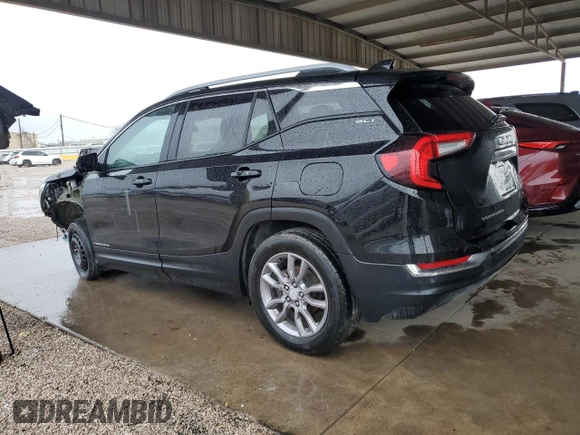 2023 GMC Terrain SLT with VIN 3GKALPEG5PL164789, listed as a Copart auction lot 46358035 with 58,895 mi miles and Clean Title. Bid and sale history available at carsss.com. Image 2.