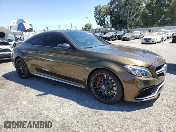 2017 Mercedes-Benz C 63 S AMG with VIN WDDWJ8HBXHF503674, listed as a Copart auction lot 68567474 with 45,088 mi miles and Clean Title. Bid and sale history available at carsss.com. Image 4.