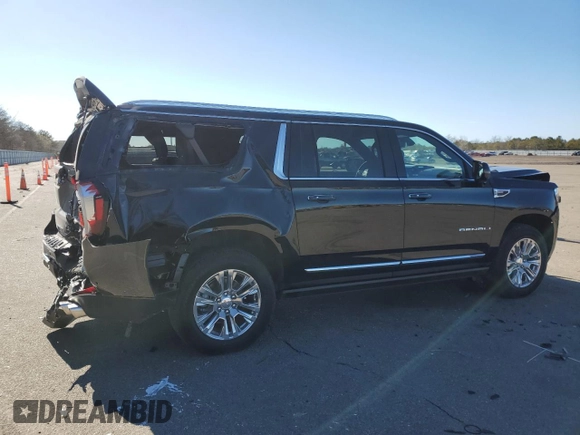 2025 GMC Yukon XL Denali with VIN 1GKS2JRL6SR129529, listed as a Copart auction lot 45733705 with 462 mi miles and Non Repairable. Bid and sale history available at carsss.com. Image 3.