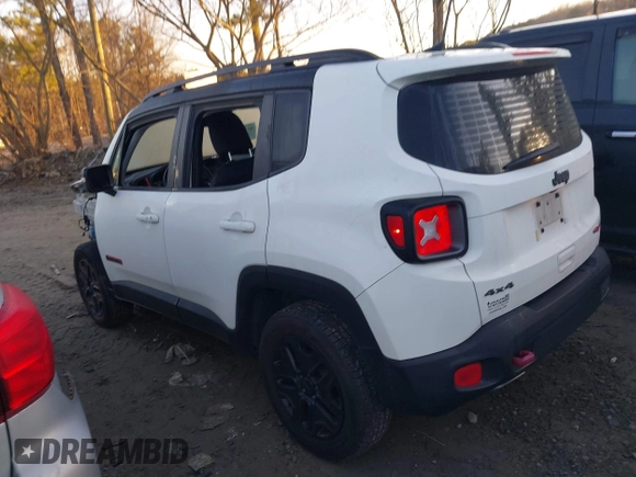 2018 Jeep Renegade Trailhawk with VIN ZACCJBCBXJPH18007, listed as a IAAI auction lot 41417677 with 46,296 mi miles. Bid and sale history available at carsss.com. Image 3.