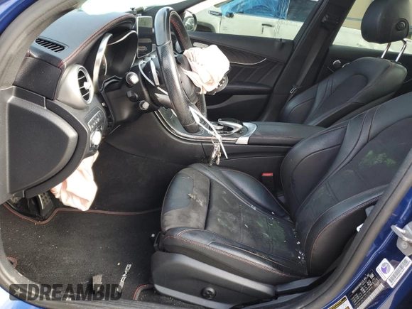 2018 Mercedes-Benz C 43 AMG with VIN 55SWF6EB3JU252235, listed as a Copart auction lot 85720424 with 74,266 mi miles and Salvage Title. Bid and sale history available at carsss.com. Image 7.