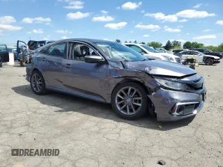 2020 Honda Civic EX-L z VIN 19XFC1F74LE208728, wystawiony jako Copart lot #55990835 z przebiegiem 150 354 mil mil oraz Szkoda całkowita • Salvage title. Historia ofert i sprzedaży dostępna na DreamBid. Obrazek 4.