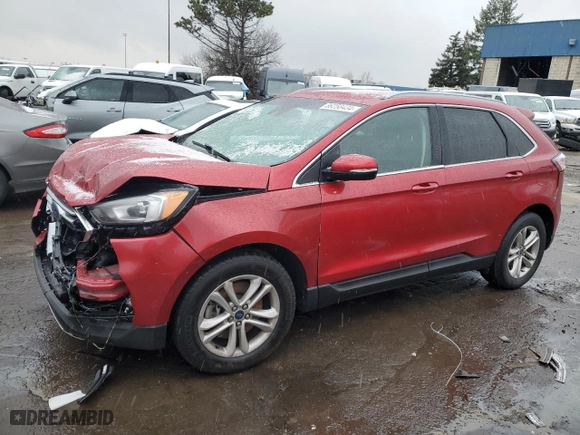 2020 Ford Edge SEL with VIN 2FMPK4J94LBB62869, listed as a Copart auction lot 86258434 with 67,206 mi miles and Non Repairable. Bid and sale history available at carsss.com. Image 1.