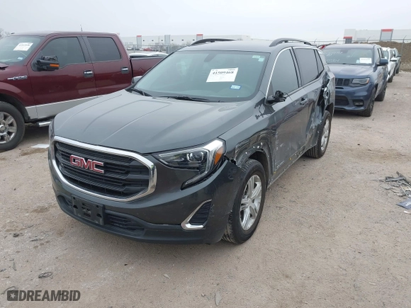 2019 GMC Terrain SLE with VIN 3GKALMEV7KL399488, listed as a IAAI auction lot 41509468 with 53,851 mi miles. Bid and sale history available at carsss.com. Image 18.