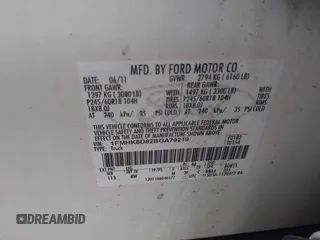 2011 Ford Explorer XLT с VIN 1FMHK8D82BGA79219, выставлен на аукционе IAAI как лот 42230068 с пробегом 176 655 миль миль и . История ставок и продаж доступна на DreamBid. Изображение 9.