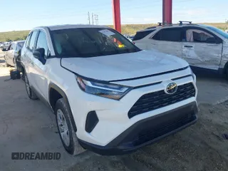 2024 Toyota RAV4 LE with VIN 2T3H1RFV7RC292151, listed as a IAAI auction lot 41673806 with 6,592 mi miles. Bid and sale history available at carsss.com. Image 1.