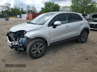2017 FIAT 500X Trekking with VIN ZFBCFYCB3HP606695, listed as a Copart auction lot 54681115 with 59,346 mi miles and Salvage title. Bid and sale history available at DreamBid. Image 1.