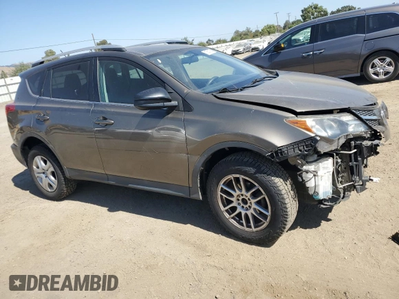 2015 Toyota RAV4 LE with VIN 2T3BFREV2FW230417, listed as a Copart auction lot 61063105 with 138,480 mi miles and Salvage title. Bid and sale history available at DreamBid. Image 4.