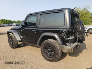 2018 Jeep Wrangler Sport with VIN 1C4GJXAN5JW180105, listed as a Copart auction lot 59057745 with 57,310 mi miles and Salvage title. Bid and sale history available at DreamBid. Image 2.
