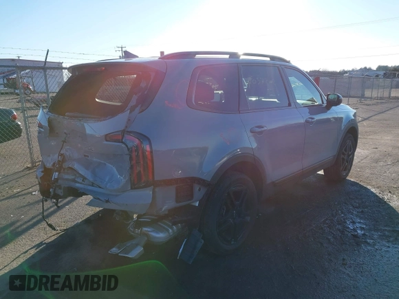 2024 Kia Telluride EX with VIN 5XYP3DGC7RG467467, listed as a IAAI auction lot 41057202 with 8,255 mi miles and . Bid and sale history available at carsss.com. Image 4.